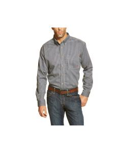 ARIAT 10013513 MENS FR BASIC LONG SLEEVE WORK SHIRT BLUE