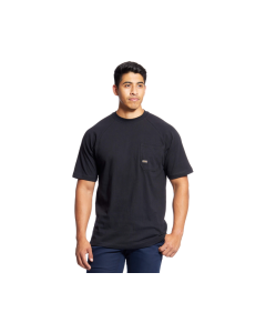 ARIAT 10025372 MENS REBAR COTTON STRONG PRE-WASHED SHORT SLEEVE T-SHIRT