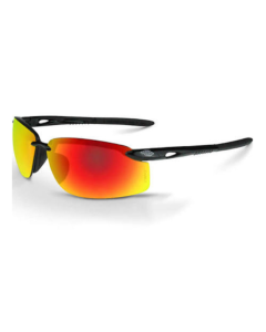 RADIANS 12620W ES5W BLACK FRAME RED MIRROR LENS Z87 SAFETY GLASSES