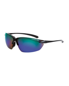 RADIANS 9610 SNIPER PREMIUM BLACK FRAME EMERAL MIRROR LENS Z87 SAFETY GLASSES