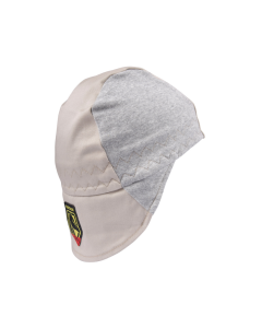 BLACK STALLION AH1630-GS FR COTTON WELDING CAP W/ HIDDEN BILL EXTENSION, GRAY/STONE KHAKI