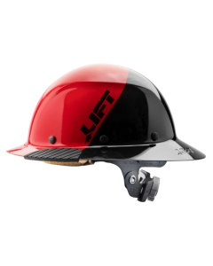 LIFT SAFETY HDF50-20RD DAX FIBER-REINFORCED FULL BRIM RED/BLACK