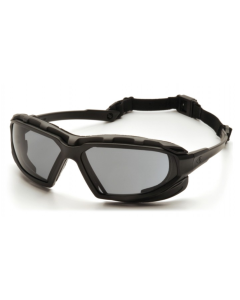 PYRAMEX SBG5020DT BLACK FRAME GRAY ANTI FOG LENS FOAM LINED Z87 SAFETY GLASSES