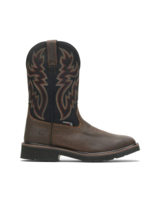 WOLVERINE W10765 MENS RANCHER STEEL TOE WATERPROOF PULL ON WORK BOOTS